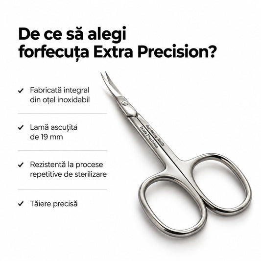 Forfecuta Cuticula 19mm din Otel Inoxidabil