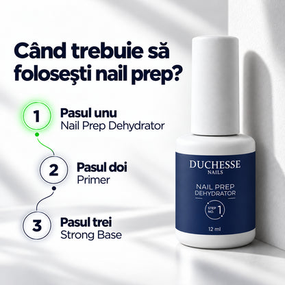 Nail Prep Unghii, Dehydrator, pentru pregatirea unghiei, 12 ml