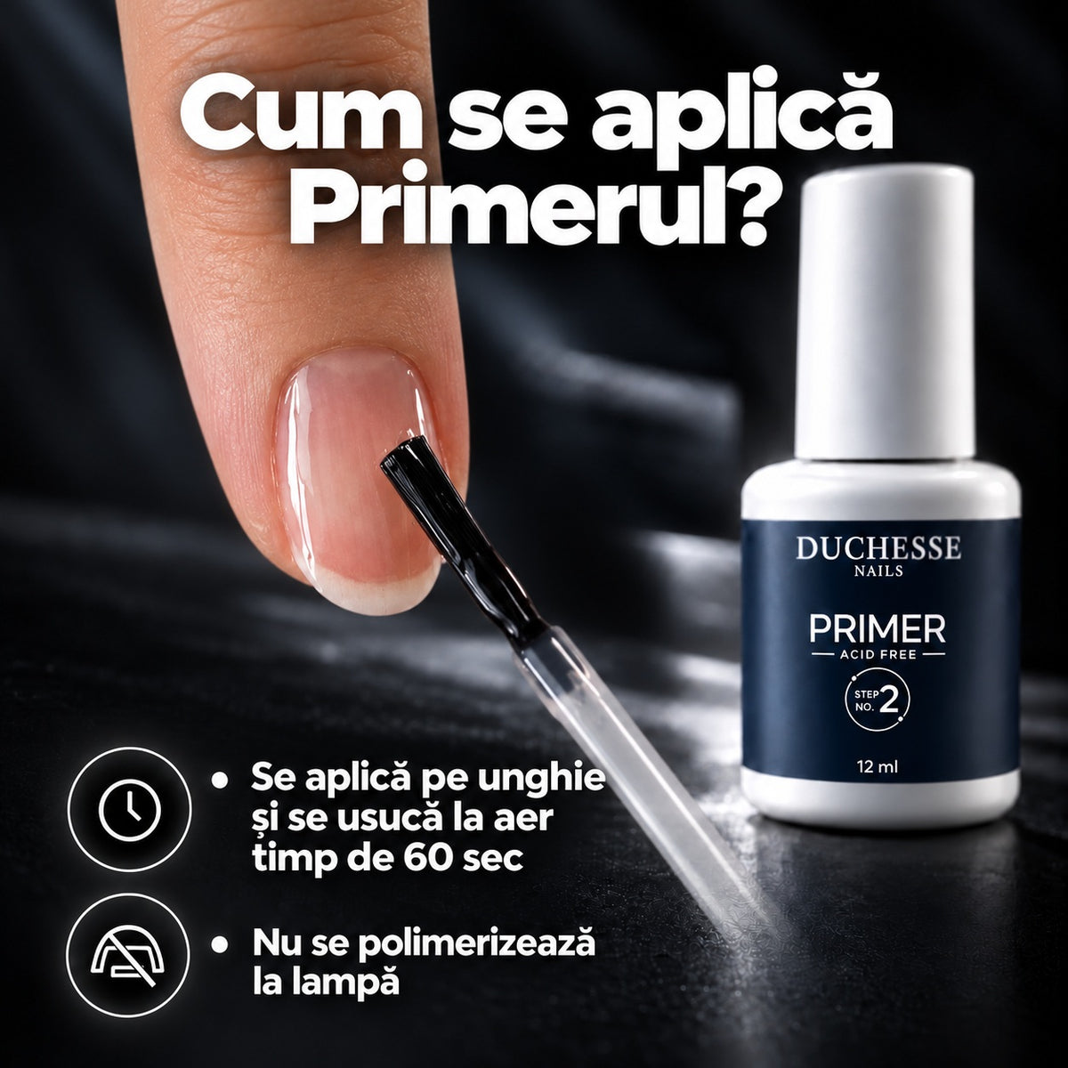 Primer fara acid, pentru pregatirea unghiei naturale, 12 ml