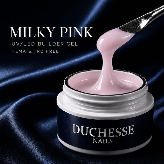 Gel UV/LED Constructie Unghii, Autonivelant, HEMA & TPO FREE, Nuanta Milky Pink, 30g