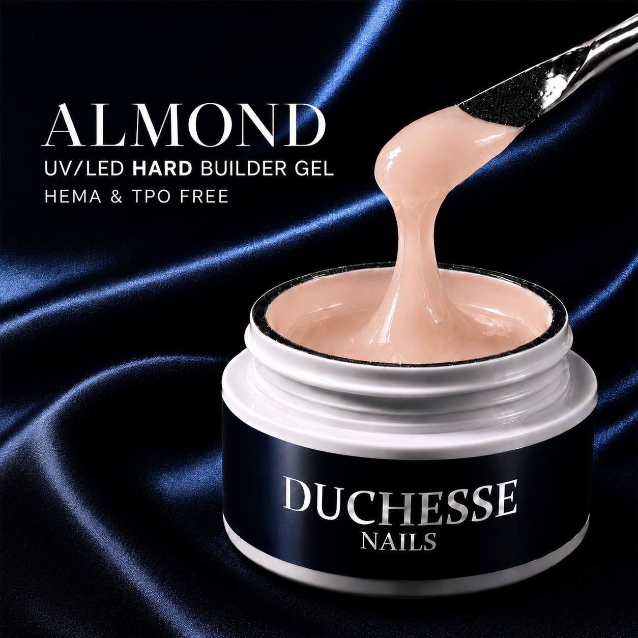 Hard Gel UV/LED Constructie Unghii, Autonivelant, HEMA&TPO FREE, Nuanta Almond, 30g