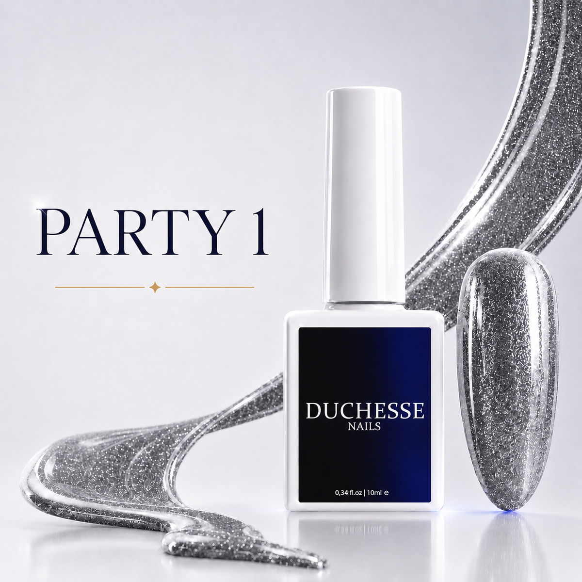 Oja Semipermanenta Unghii, HEMA&TPO FREE, Nuanta PARTY 1, 10 ml