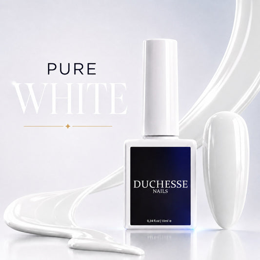 Oja Semipermanenta Unghii, HEMA&TPO FREE, Nuanta Pure White, 10 ml