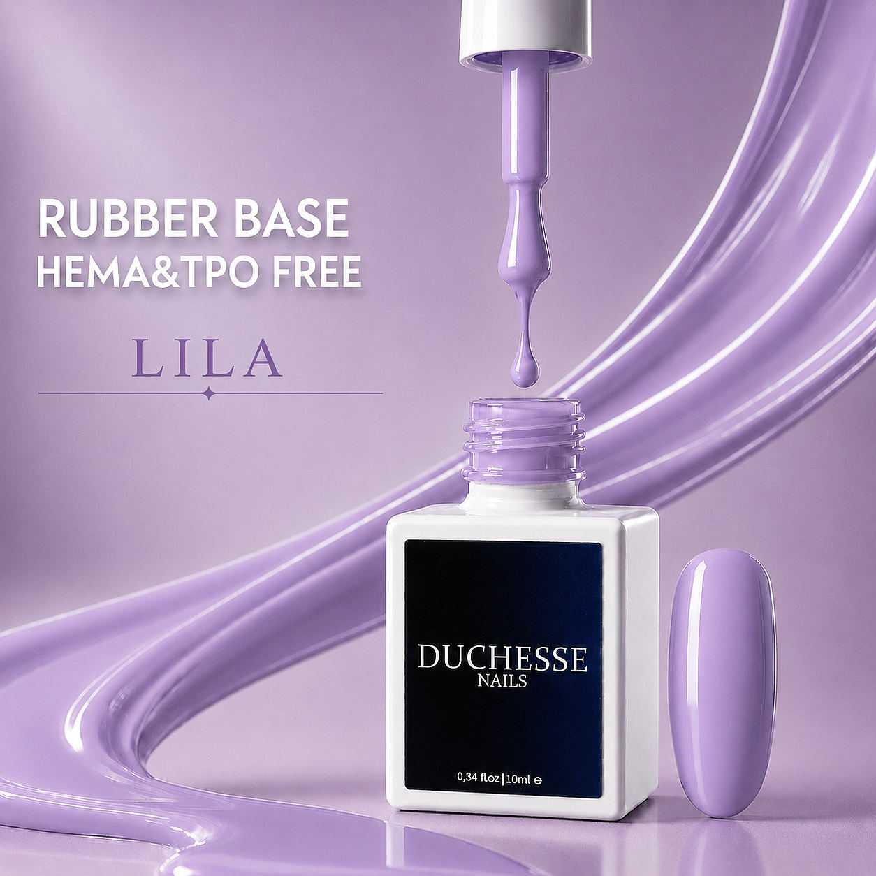 Rubber Base HEMA & TPO FREE, Nuanta LILA, 10 ml