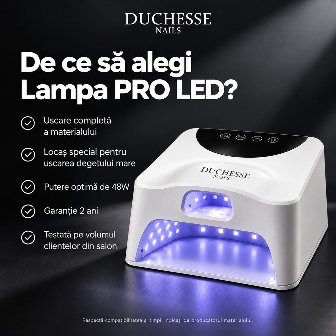 Lampa Unghii Profesionala UV/LED, Putere 48W, Locas Special pentru Degetul Mare, Timer, Uscare Rapidă