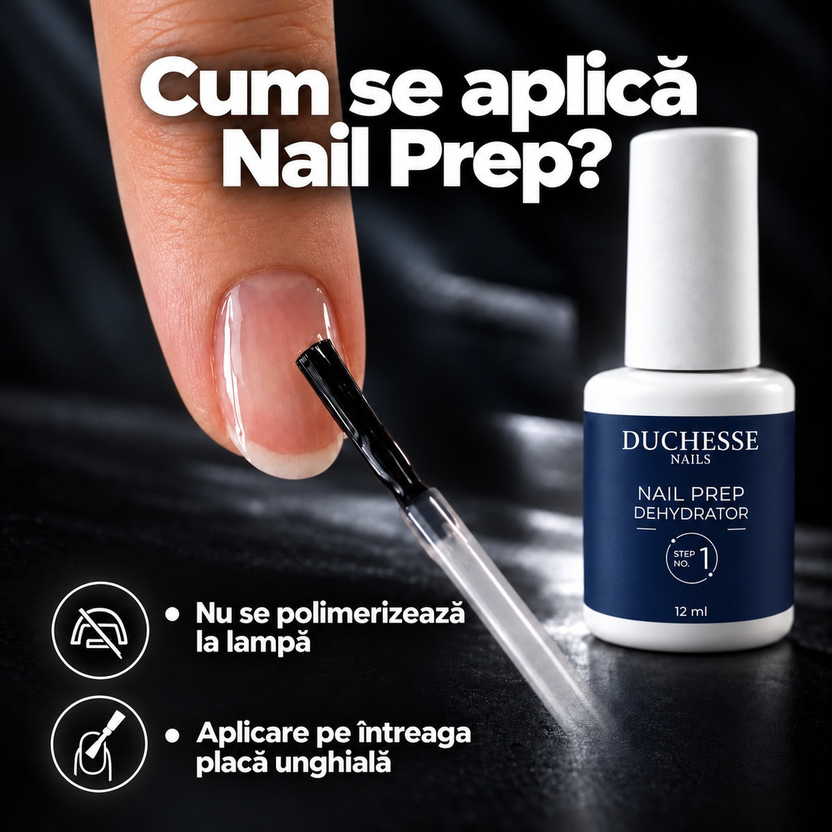 Nail Prep Unghii, Dehydrator, pentru pregatirea unghiei, 12 ml