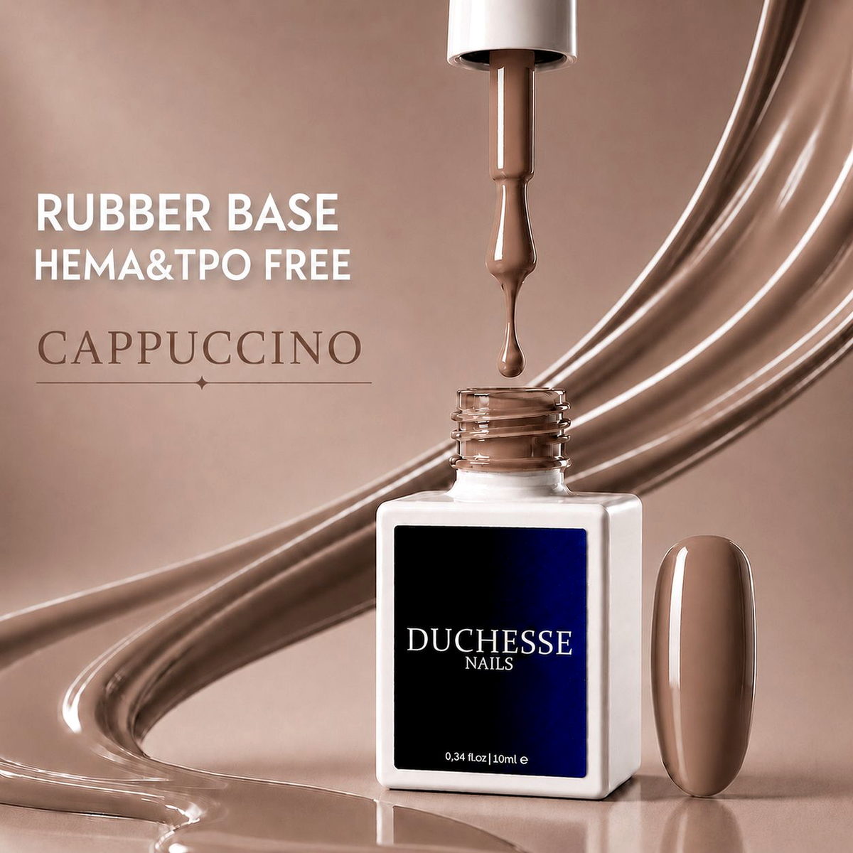 Rubber Base HEMA & TPO FREE, Nuanta CAPPUCCINO, 10 ml