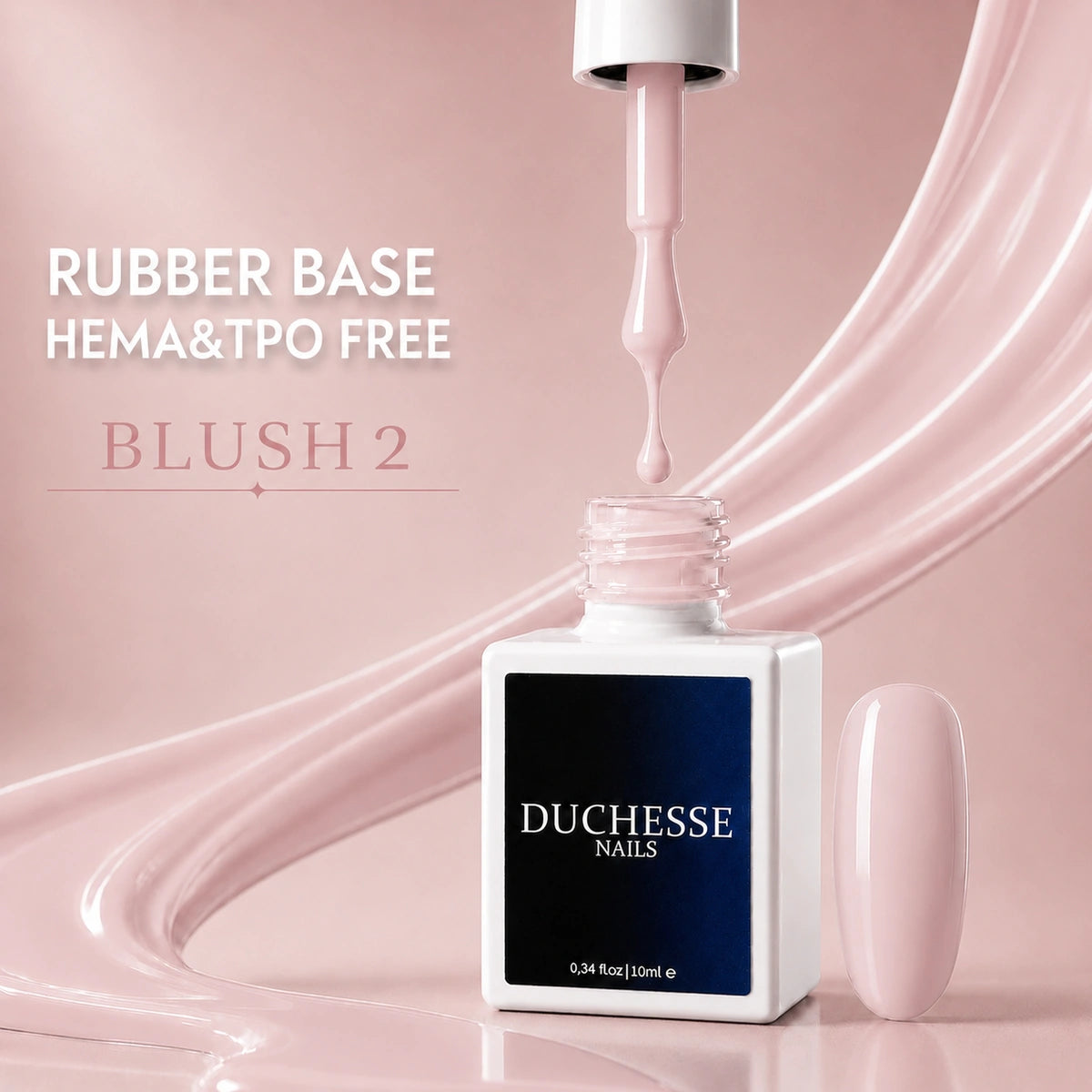Rubber Base HEMA & TPO FREE, Nuanta BLUSH 2, 10 ml